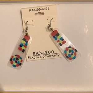 Funky multicolored earrings